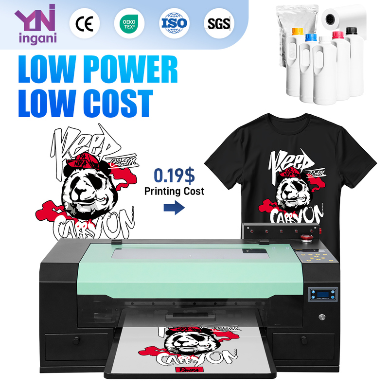 Full-Automatic DTF Printer Machine with 1 Year Warranty Win7/Win10/Win11 Compatible and CMYK+White Print Color